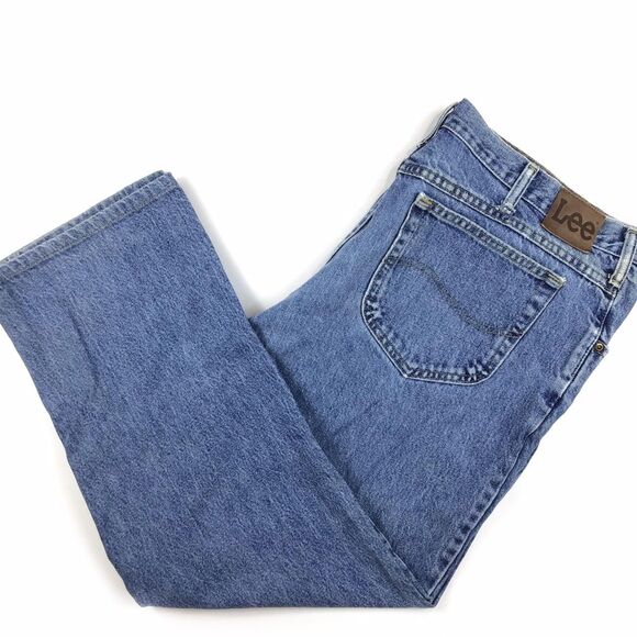 Lee Men's Blue and Brown Jeans - Picture 1 of 11